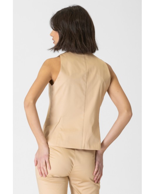 Cotton gambardine vest VEST