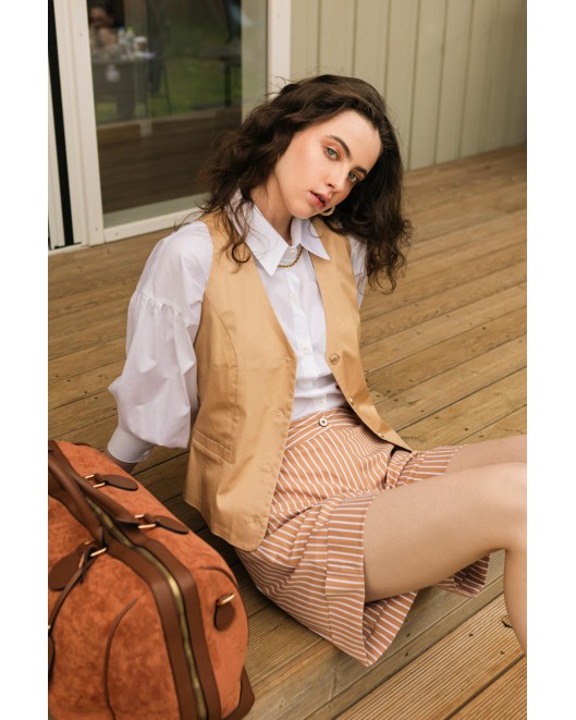 Cotton gambardine vest VEST