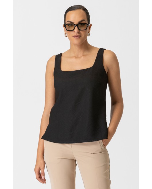 Μπλούζα αμάνικη φυσικές ίνες Effortless