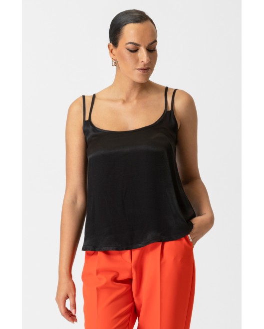 Viscose satin top Britney