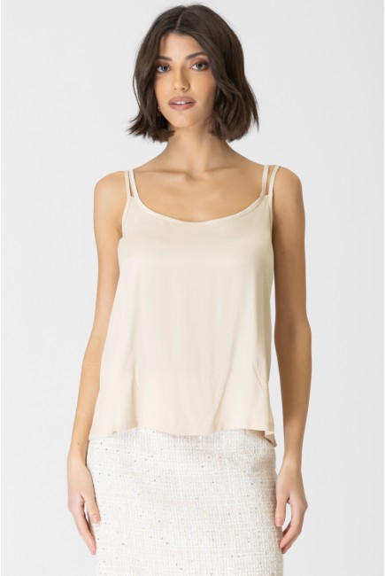 Viscose satin top Britney