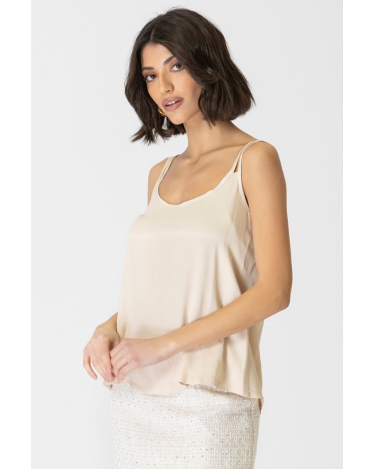 Viscose satin top Britney