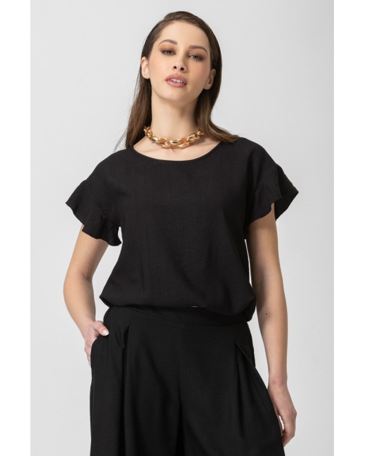 Blouse with ruffles sleeves Effortless