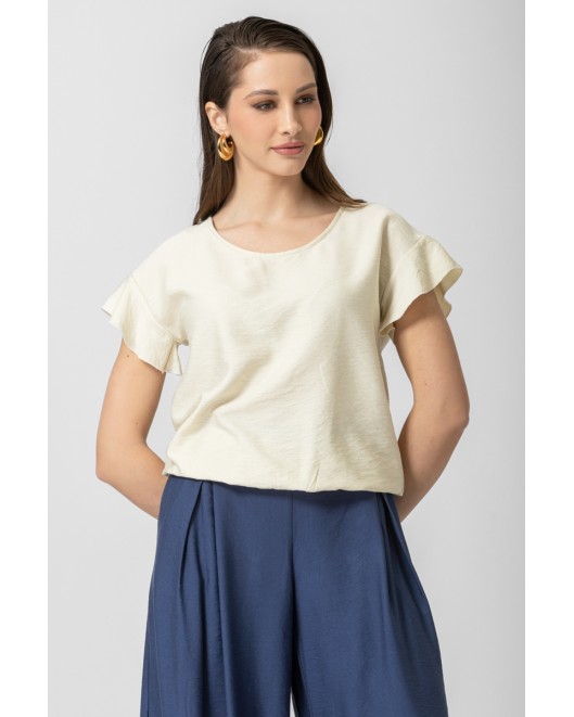 Blouse with ruffles sleeves Effortless