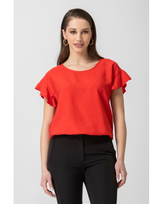 Blouse with ruffles sleeves Effortless