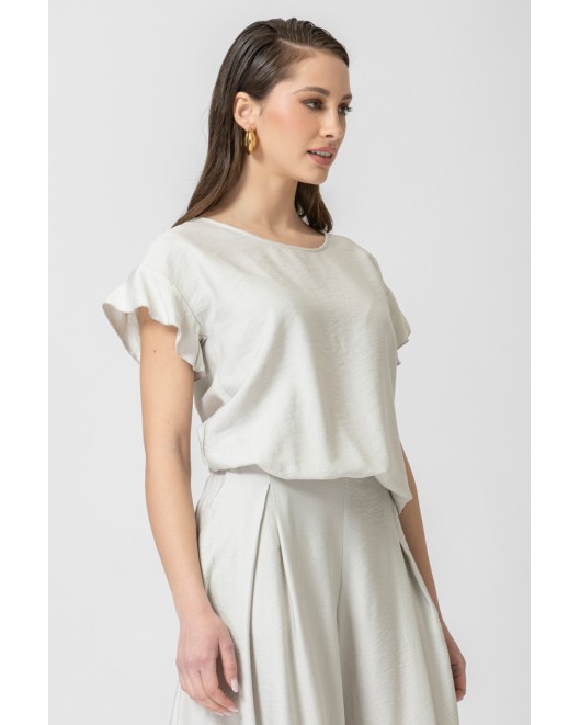 Blouse with ruffles sleeves Effortless