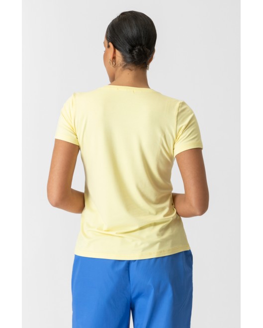 Elastic viscose blouse short sleeves Cobra STRAIGHT LINE