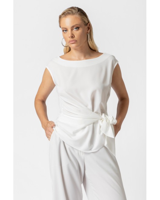 Light Crepe blouse special design Attitude STRAIGHT LINE