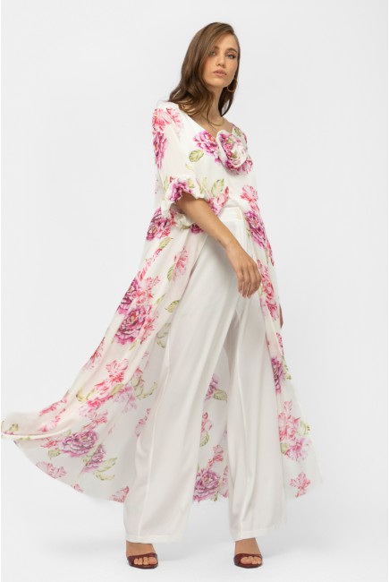 Floral long shirt Chiffon Dimi Floral long shirt Chiffon Dimi