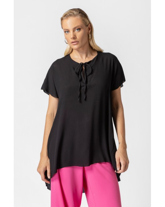 Wide shirt viscose naturale