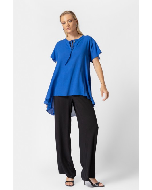 Wide shirt viscose naturale