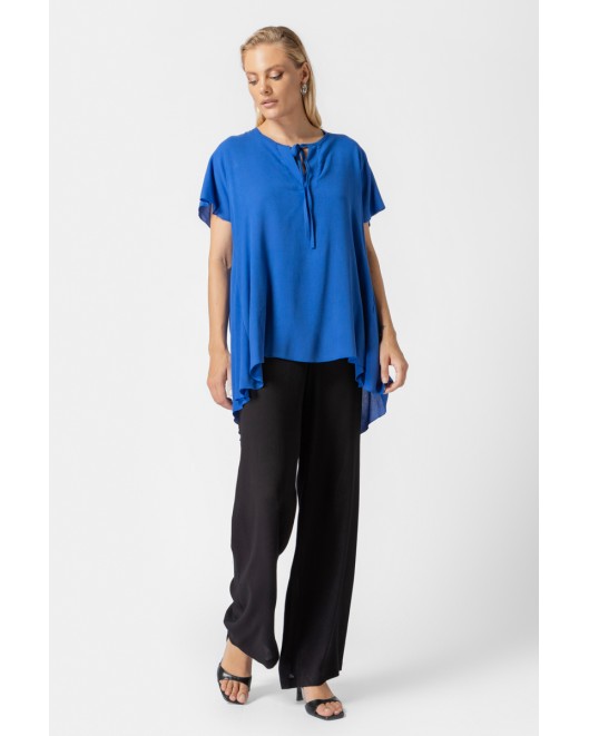 Wide shirt viscose naturale