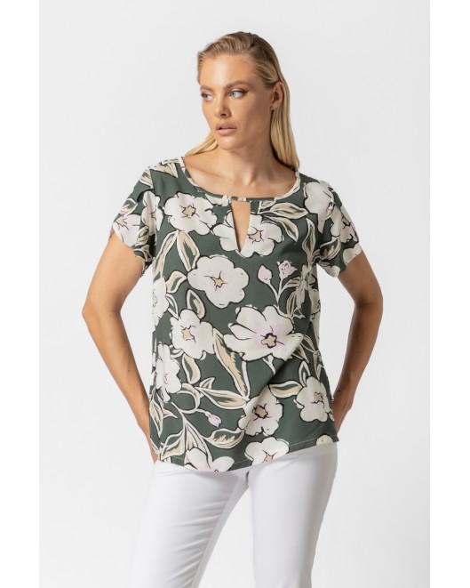 Printed viscose blouse Charlie