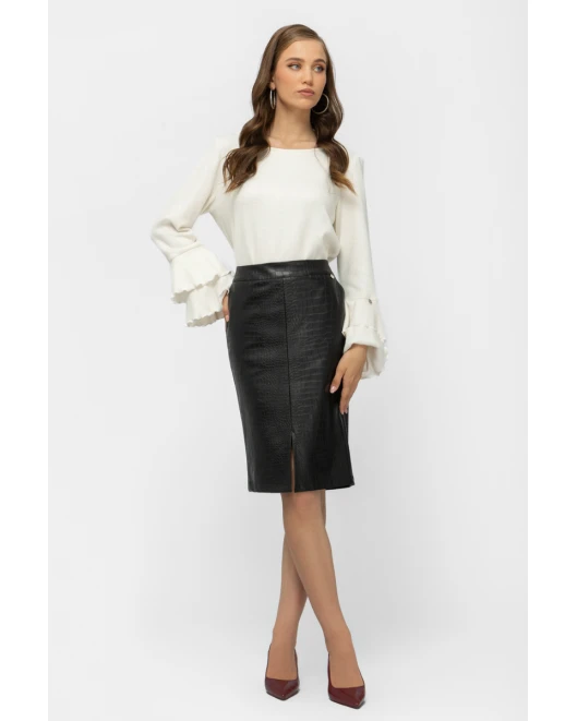 Φούστα δερματίνη Croco