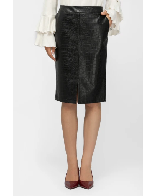 Φούστα δερματίνη Croco