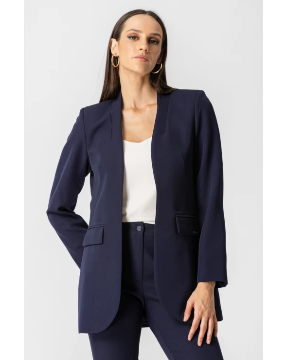 Blazer ελαστικό κρεπ Muffin_ Blazer ελαστικό κρεπ Muffin_
