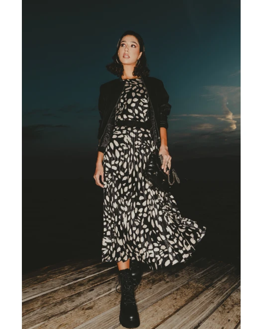 Φούστα πλισσέ ζακάρ