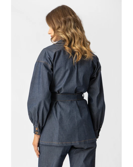 Πουκάμισο Jean τσέπες denim Πουκάμισο Jean τσέπες denim